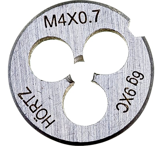 Изображение товара Плашка М 4 х0.7 9ХС HORTZ 203985