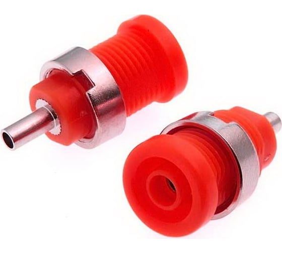 Изображение товара Гнездо Banana Pro Legend красный, на панель под пайку PL2492