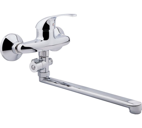 Изображение товара Смеситель для ванны INGROSSO гусак L 30 см, картридж 40мм, выносн.дивертор 211-04 УТ-00041677