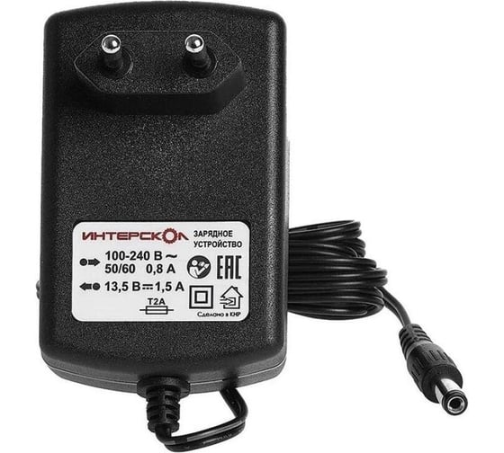 Изображение товара Зарядное устройство Зу-1.5/12 с индикацией для аккумуляторного блока 1.5А/ч, 12В, li-ion Интерскол 2401.114