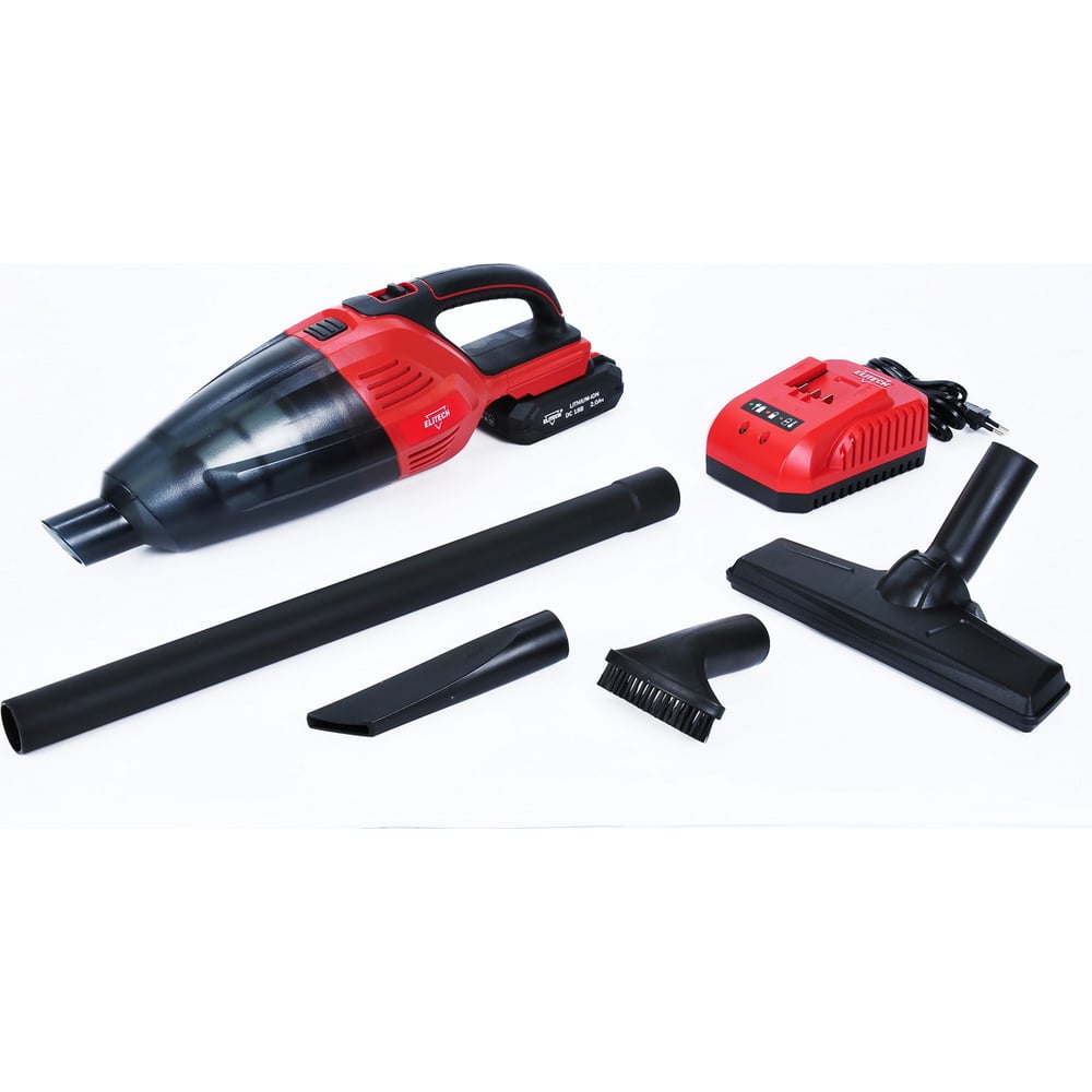 Изображение товара Аккумуляторный пылесос Elitech ПРА 18СЛ 191587 беспроводной вертикальный