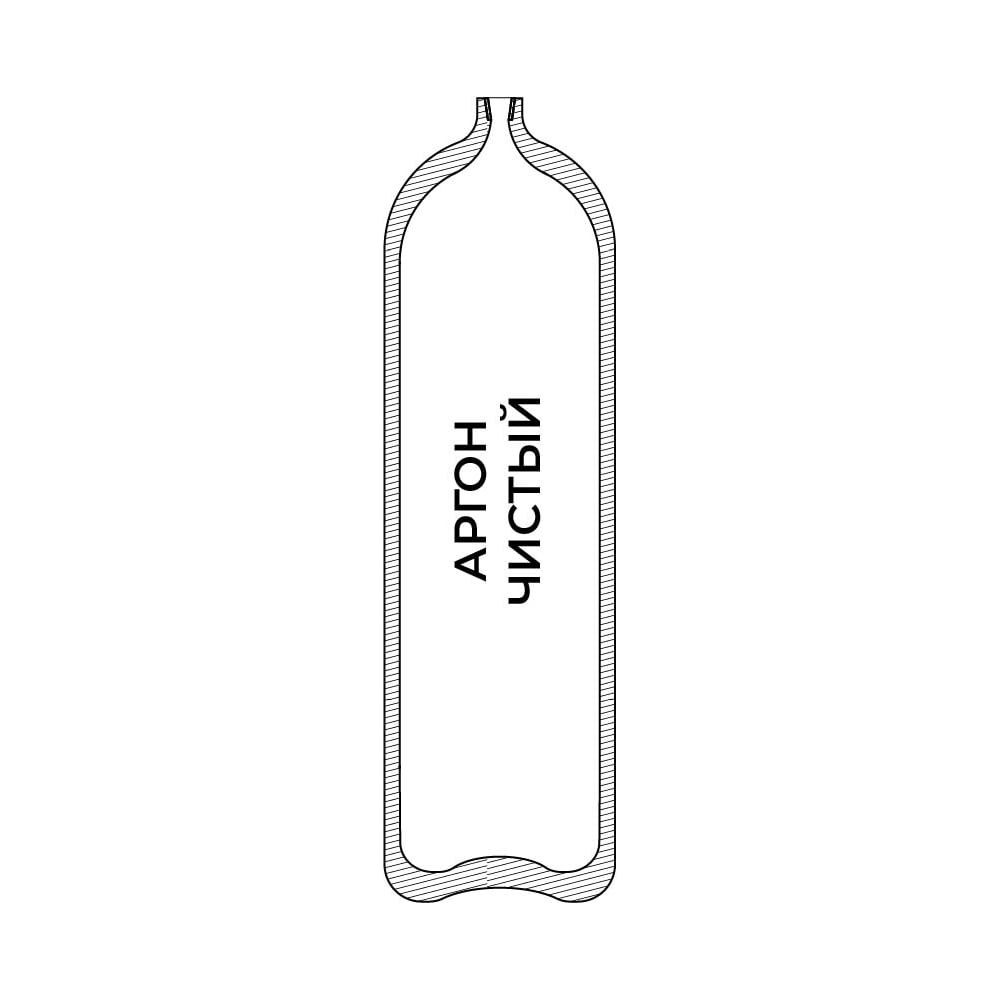 Изображение товара Баллон для аргона 10-150У W27.8 ГОСТ 949 бесшовный углеродистая сталь