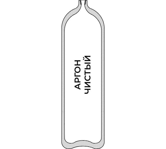 Изображение товара Баллон для аргона 5-150У (ВД / W27,8) ГОСТ 949 УЗГПО 3-5L-150U-2-W27