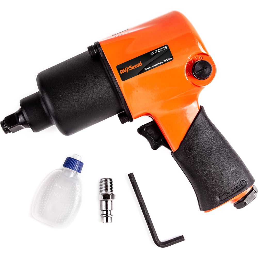Изображение товара Пневмогайковерт AV Steel 1/2 дюйма 912 Нм Twin Hammer для легкового транспорта