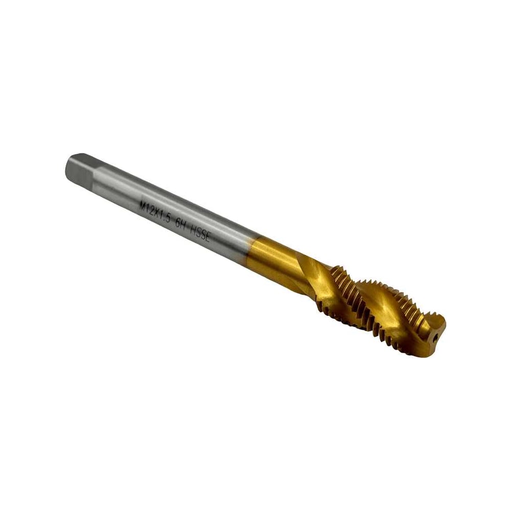 Изображение товара Машинно-ручной метчик TORNERI М12x1.5 DIN376 TiN для глухих отверстий