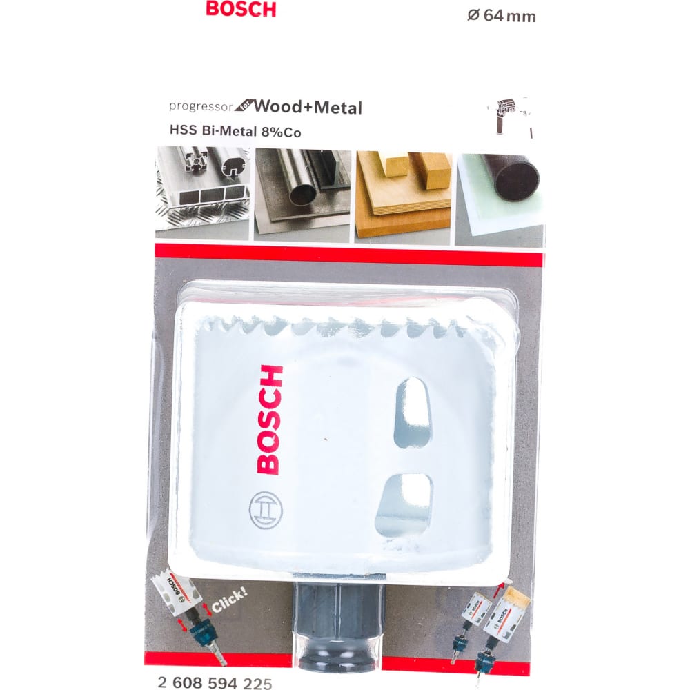 Биметаллическая коронка Bosch коронка bosch progressor 2 608 594 207 32 мм
