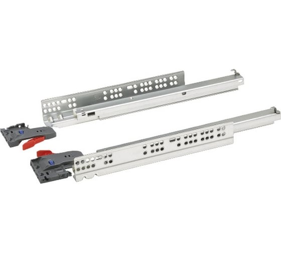 Изображение товара Шариковая направляющая полного выдвижения Mebax 500 мм, Clip-on скрытого типа, с доводчиком 00-00002722