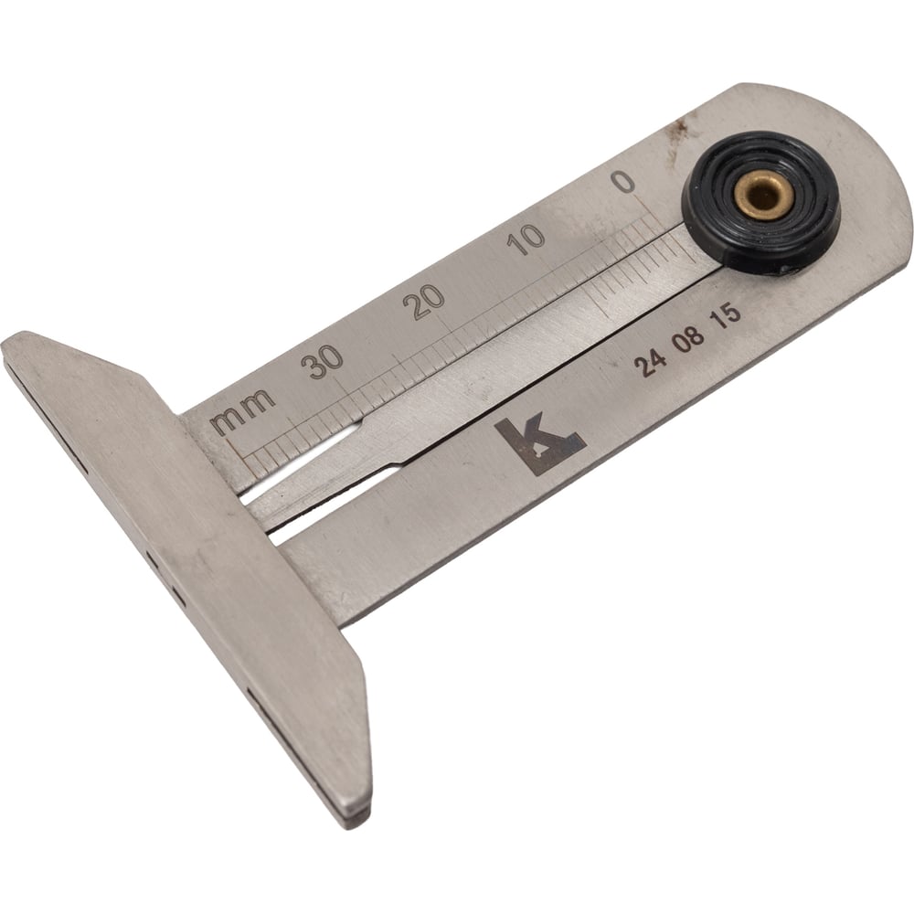 Изображение товара Штангенглубиномер КАЛИБРОН ШГ для измерения глубины протектора шин 0-30 мм нержавеющая сталь