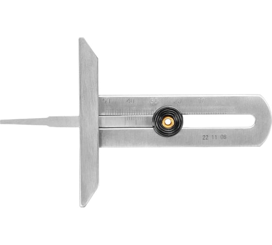 Изображение товара Штангенглубиномер КАЛИБРОН ШГ изм. глубины протектора шин 0-50 0,1 нерж. сталь (ГРСИ 89204-23) 1090638
