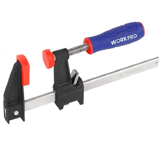 Изображение товара F-образная струбцина WORKPRO 300 мм, быстрорегулируемая WP232031