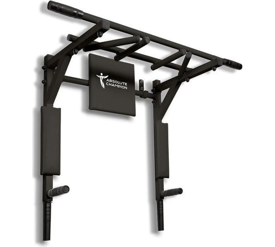Изображение товара Турник Absolute Champion Абсолют черный с черными ручками и черными мягкими элементами АЧ 10876