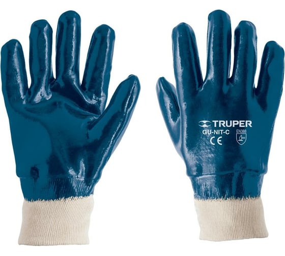 Изображение товара Рабочие перчатки Truper хлопок, покрытие из нитрила GU-NIT-C 15244