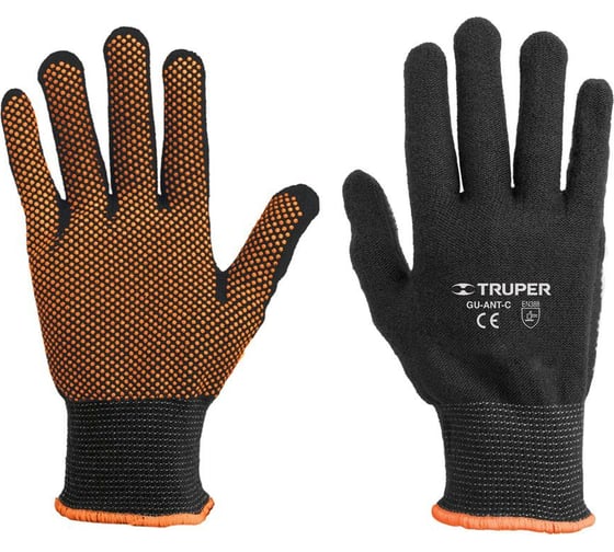 Изображение товара Универсальные перчатки Truper полиэстер, покрытие из поливинилхлорида GU-ANT-M 12651