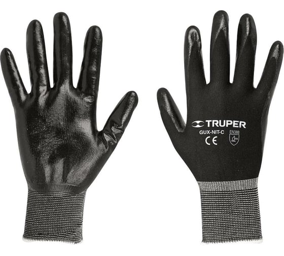 Изображение товара Перчатки механика из эластичного нейлона Truper GUX-NIT-C 13293