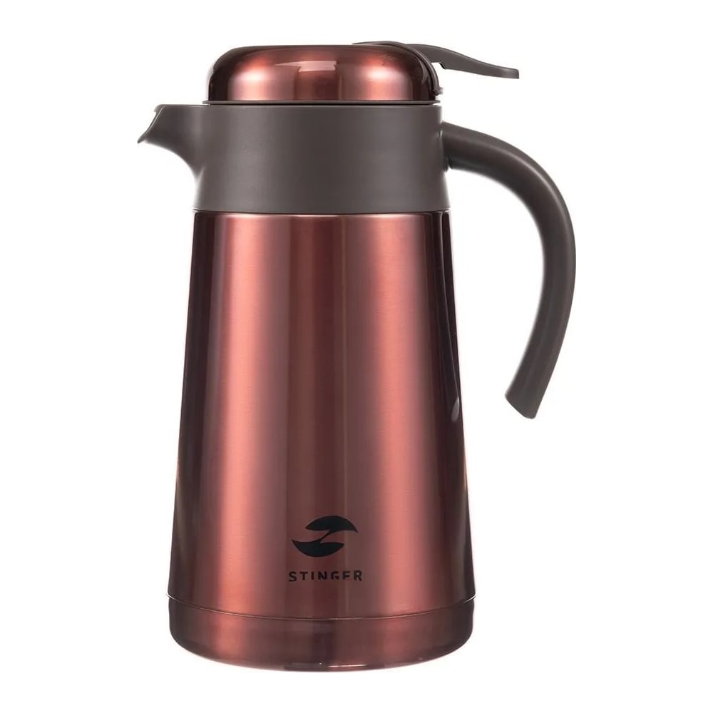 Изображение товара Термокофейник Stinger 1.6 л из нержавеющей стали, красный