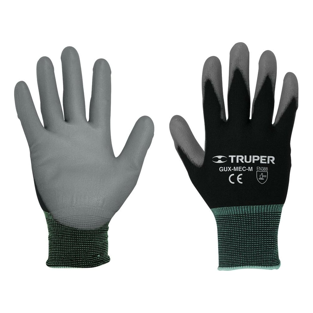 Эластичные перчатки механика Truper, цвет серый/черный