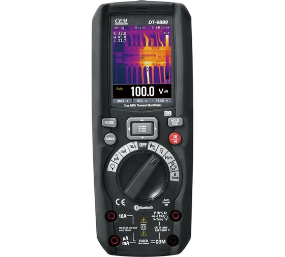 Изображение товара Мультиметр со встроенным тепловизором СЕМ TRMS DT-9889 482568