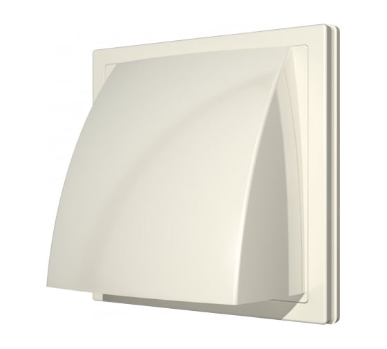 Изображение товара Выход стенной вытяжной с обратным клапаном (150х150 мм, с фланцем 125 мм) ERA ASA 1515К12,5ФВ Ivory 90-0202 90-02042