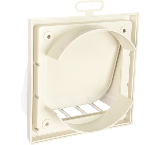 Изображение товара Выход стенной вытяжной с обратным клапаном (150х150 мм, с фланцем 125мм) ERA ASA, бел 1515К12,5ФВ 90-02041