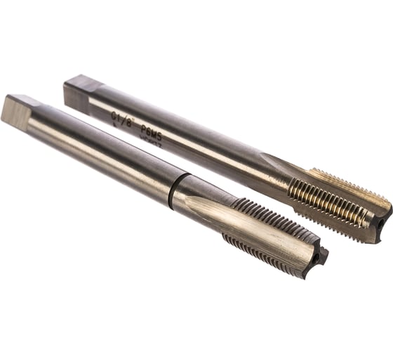 Изображение товара Метчик G 1/8 дюйма м/р комплект 2 шт. Р6М5 HORTZ 203807