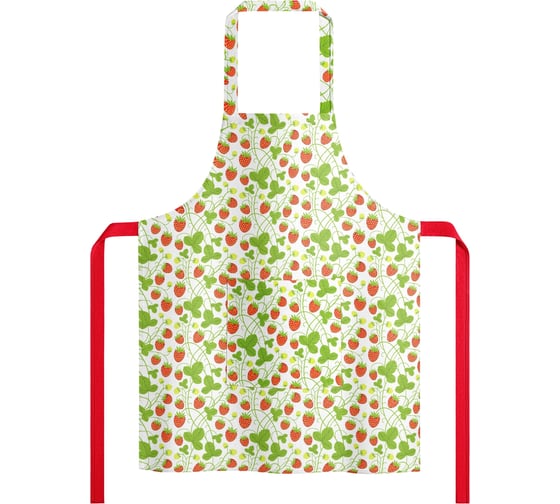 Изображение товара Женский фартук Guten Morgen Рогожка, Земляника 60x80 см ФЖ-Земл-60-80
