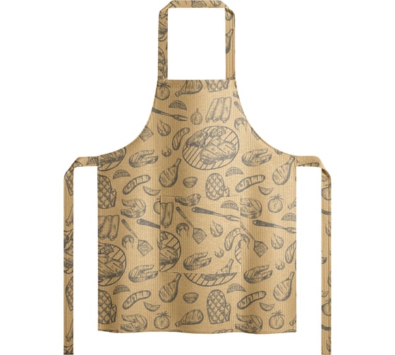 Изображение товара Женский фартук с карманом Guten Morgen Рогожка, Good food 60x80 см Фжр-ГФ-60-80