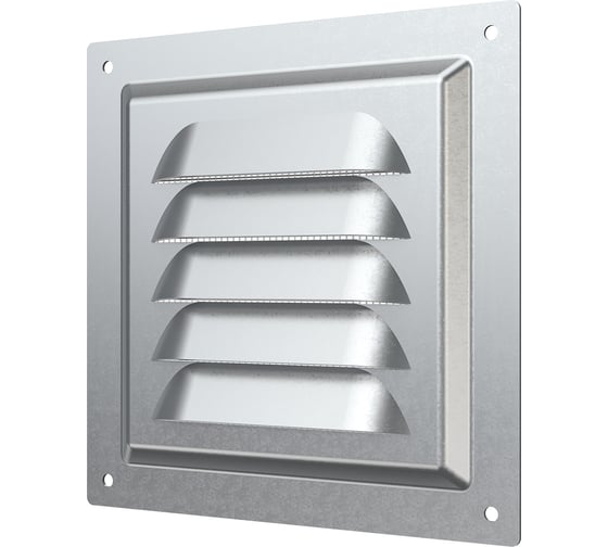 Изображение товара Решетка вентиляционная стальная оцинкованная 125х125 мм ERA 1212МЦ 86-856