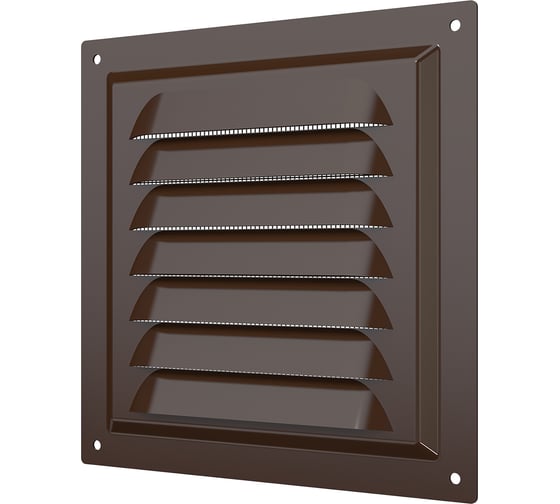 Изображение товара Решетка вентиляционная стальная, эмаль 125х125 мм ERA 1212МЭ кор 87-914