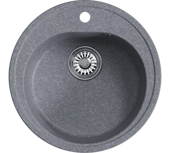 Изображение товара Мойкa MIXLINE ml-gm11 круглая, графит (342), 500 мм, глубина чаши 180 мм new 551827