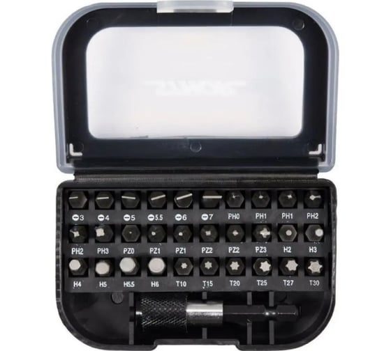 Изображение товара Набор бит c держателем, 31 шт STHOR 66302