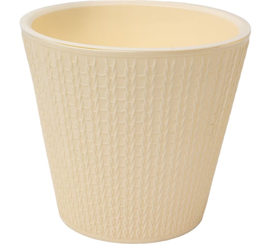 Изображение товара Горшок для цветов Idiland Velvet D 200 мм, 4 л, светло-бежевый 221602925/01