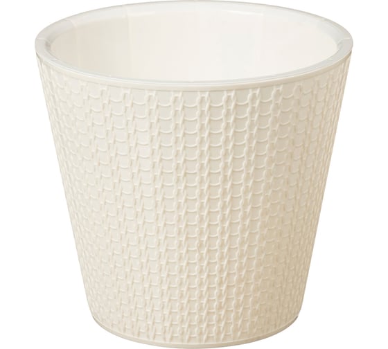 Изображение товара Горшок для цветов Idiland Velvet D 230 мм, 5 л, светло-бежевый 221603025/01