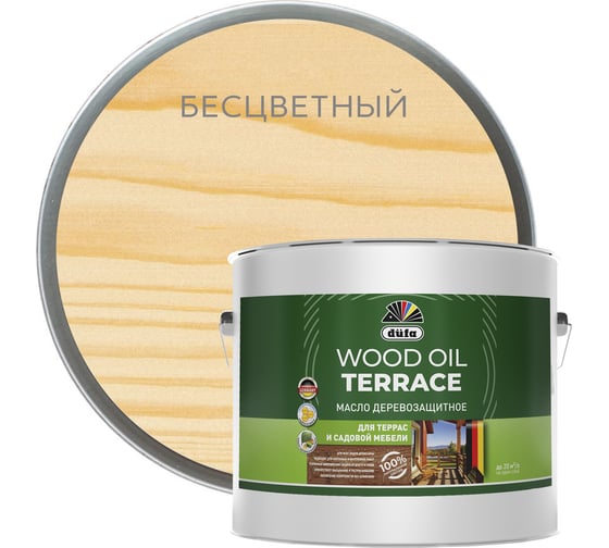 Изображение товара Масло Dufa ООО "Мефферт Продакшн" Wood OIL Terraсe бесцветный, 9 л МП00-011520