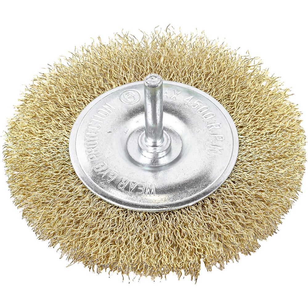 Изображение товара Кордщетка латунная дисковая 100 мм для дрели Forsage F-BFR004