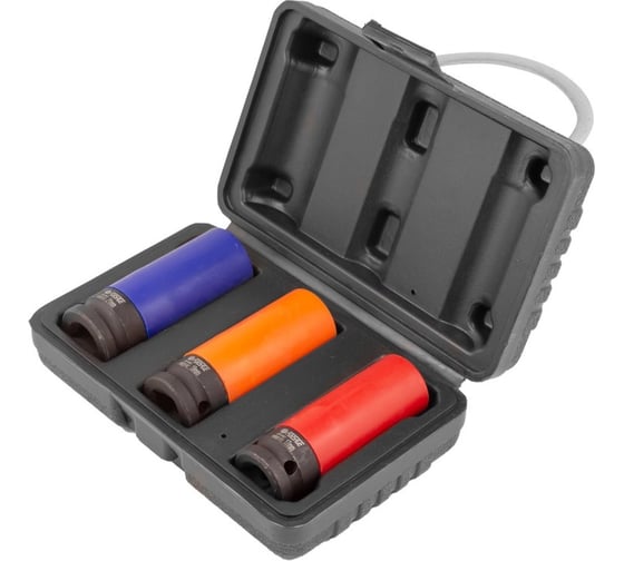 Изображение товара Головки ударные тонкостенные шестигранные 3 предмета, 1/2" DR Forsage F-4032C