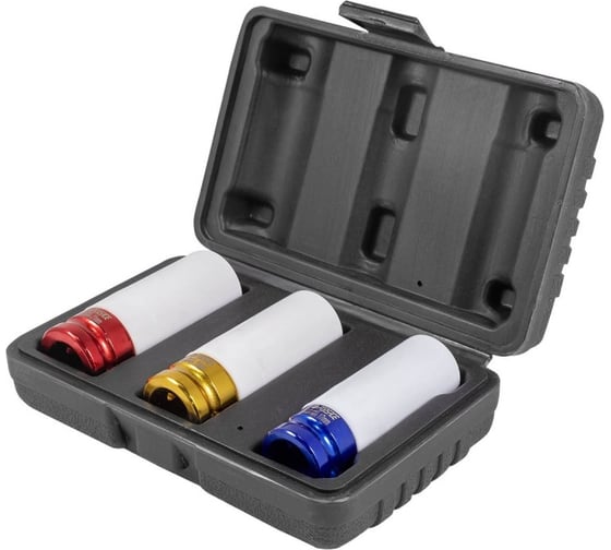 Изображение товара Головки ударные тонкостенные, Forsage набор 3 предмета, 1/2" 6гр, F-4032(2605)