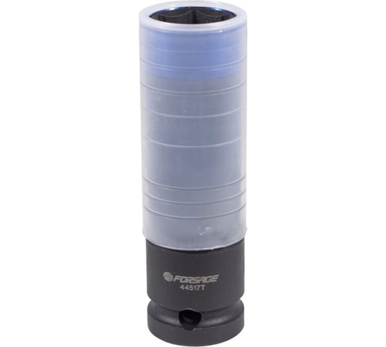 Изображение товара Головка шестигранная ударная глубокая тонкостенная в защитном кожухе 17 мм, 1/2" DR Forsage F-44517T(4418)