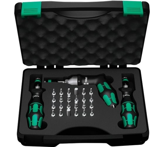 Изображение товара Динамометрические отвертки 7440/41/42 SATZ 0,3-6 Nm / set 0,3-6 Nm WERA WE-074739