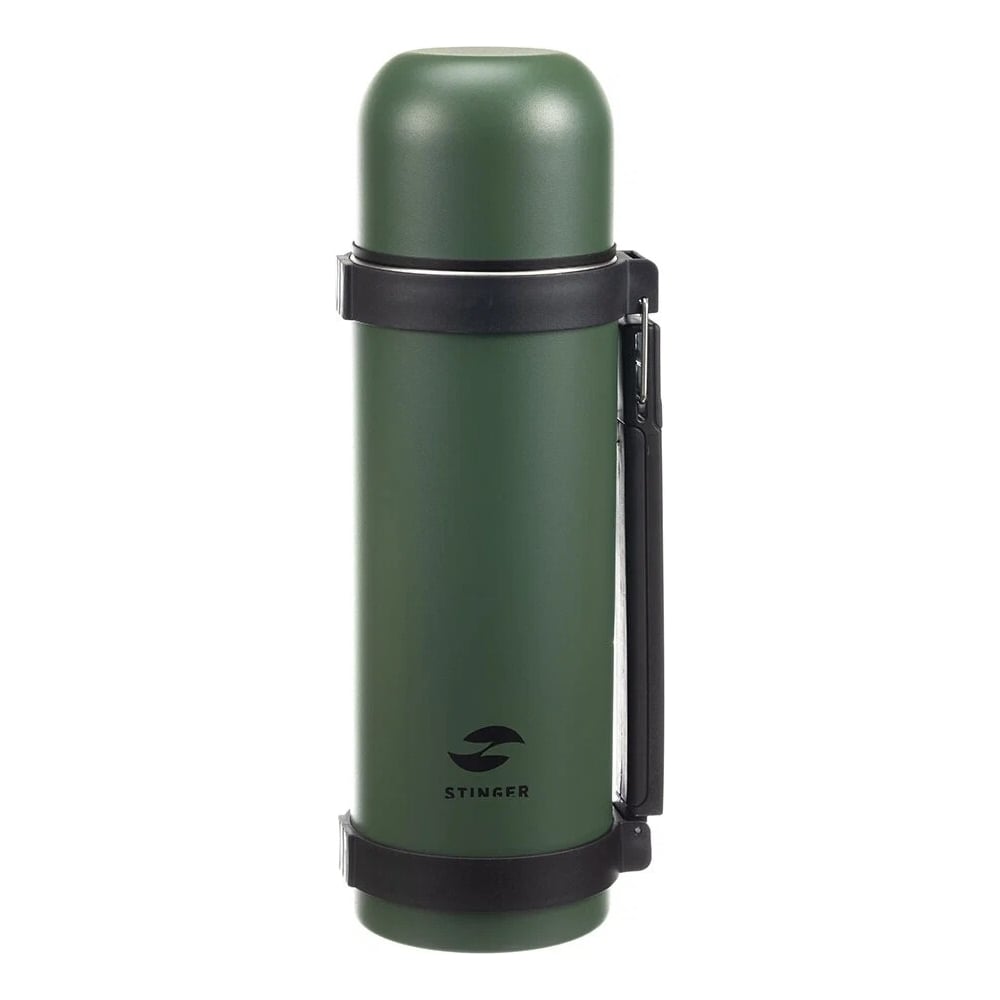 Изображение товара Термос Stnger 1.2 л нержавеющая сталь зеленый с ручкой