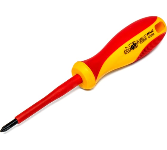 Изображение товара Диэлектрические отвертка RAGE by VIRA 1000 В VDE PH1 80 мм 397019