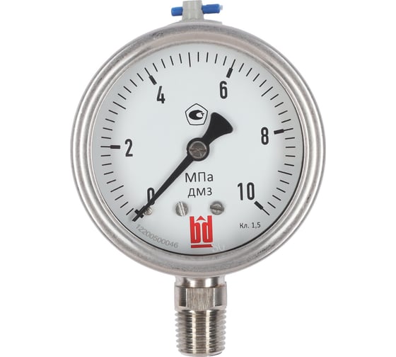 Изображение товара Манометр ДМ 3 063 Р (0-10) МПа, кл.1.5, 1/4NPT BD 1153100008