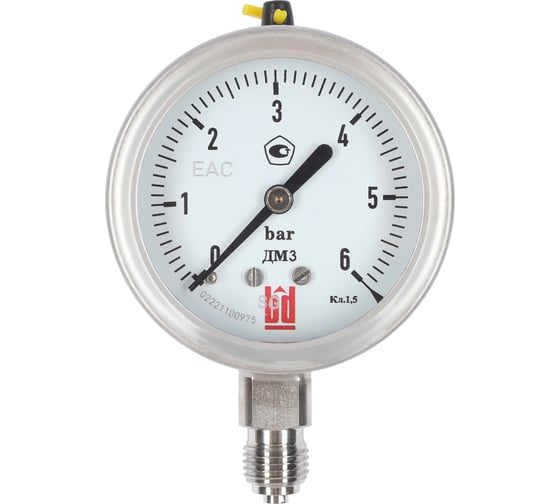 Изображение товара Манометр ДМ 3 063 Р (0-6) бар, кл.1.5, G1/4, DIN CASE BD 1153100007