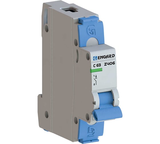 Изображение товара Автоматический выключатель Engard z406 1р c63 4,5ка Z406-1C-63