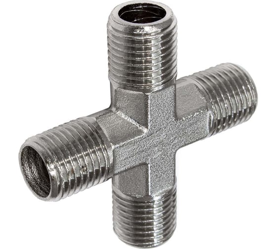 Изображение товара Фитинг крест 1/4нар-1/4нар-1/4нар- 1/4нар PI TOOLS 0755