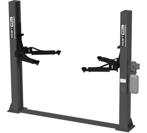 Изображение товара Двухстоечный подъемник KraftWell г/п 3200 кг. электрогидравлический, высота 2824 мм., сеть 380 В, упр. стопорами на 2-х колоннах KRW3DLM