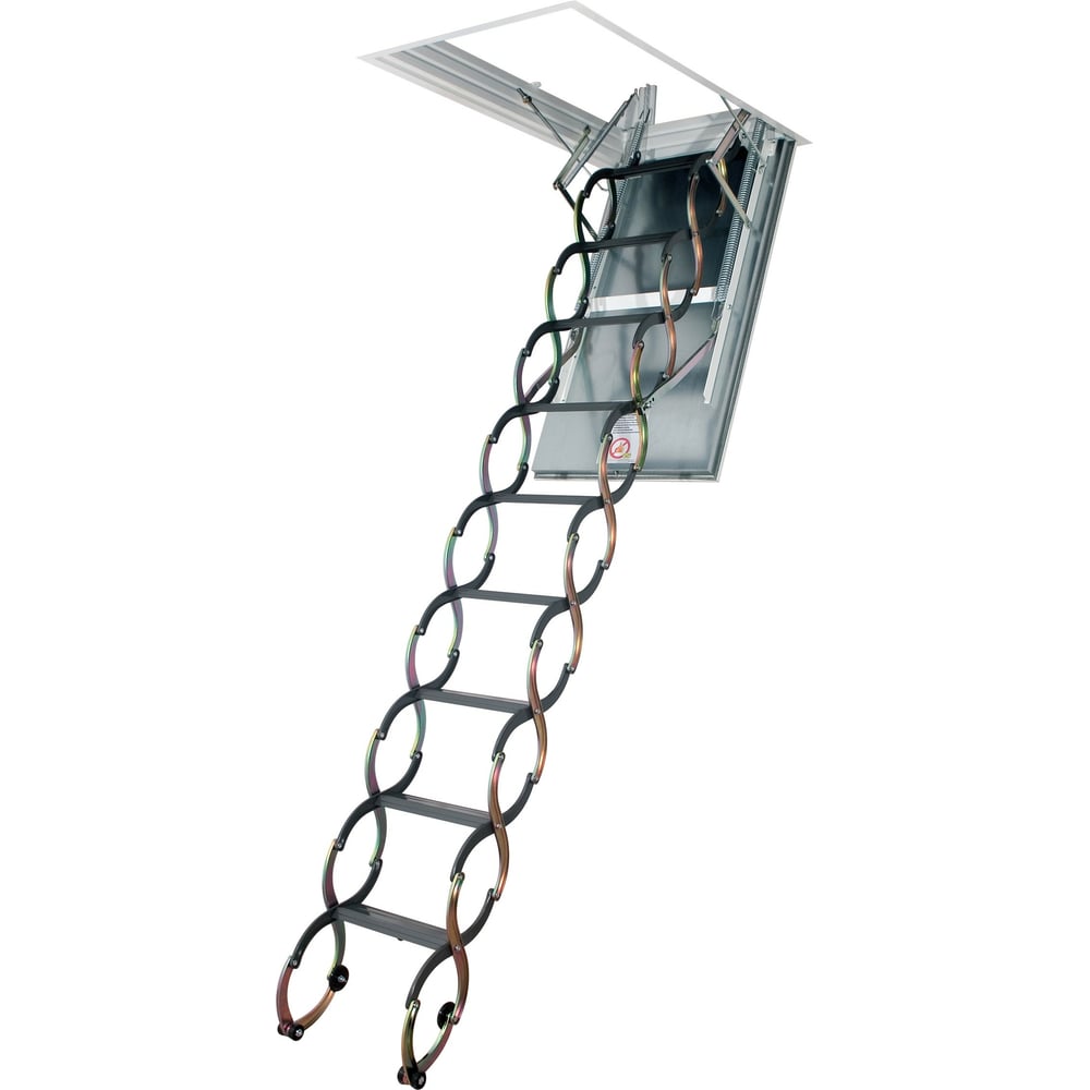 Металлическая огнестойкая лестница FAKRO, размер 49х68.5х49