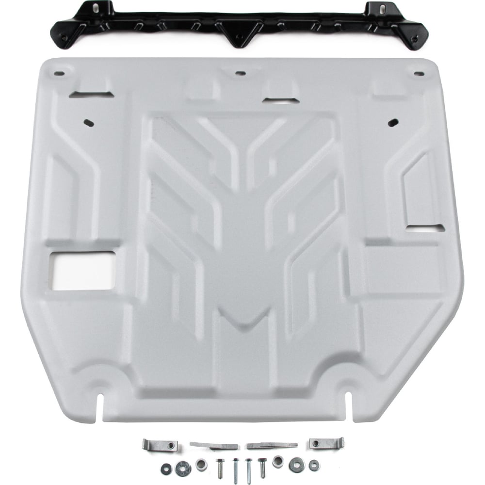 Изображение товара Защита картера и кпп Rival для Geely Monjaro 2022-н.в. алюминий 3 мм