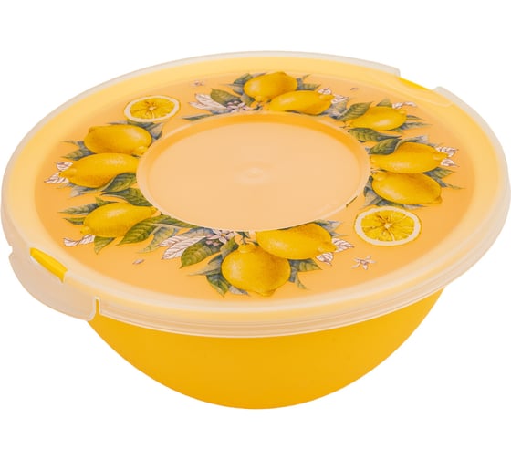 Изображение товара Полимербыт Миска с крышкой Fresh 2л ПОЛИМЕРБЫТ 433560300