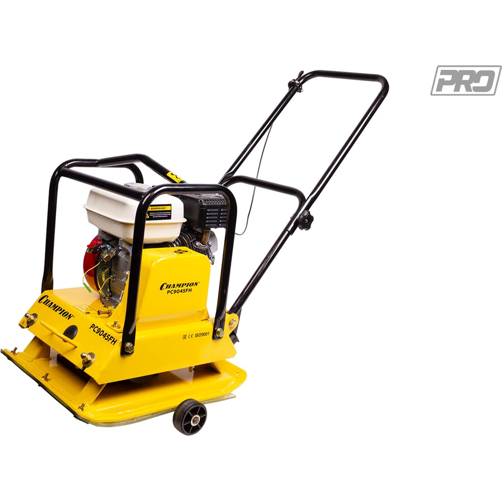 Изображение товара Бензиновая виброплита CHAMPION PC9045FH мощность 5.5 л.с. для уплотнения грунта