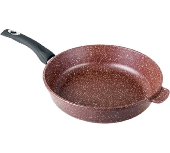 Изображение товара Сковорода Горница 300/75 мм, шоколад, пластиковая ручка, без крышки ТП11252
